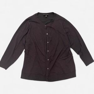 Lane Bryant Dark Button-Up Shirt